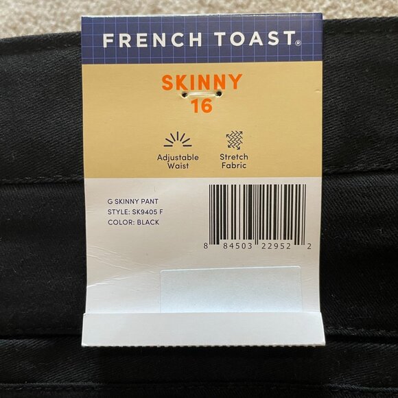 French Toast Girls Skinny Pants – Size 16, Adjustable Waist (NWT) - Picture 3 of 3